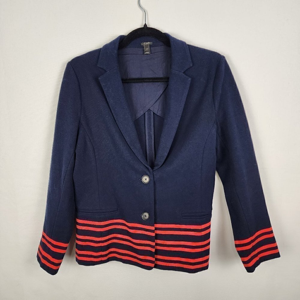 J. Crew 2 Button‎ Striped Blazer M